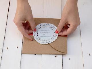 Invitación de boda escrita a máquina, handmade, diy, hecho a mano, SelfPackaging, Self Packaging, selfpacking