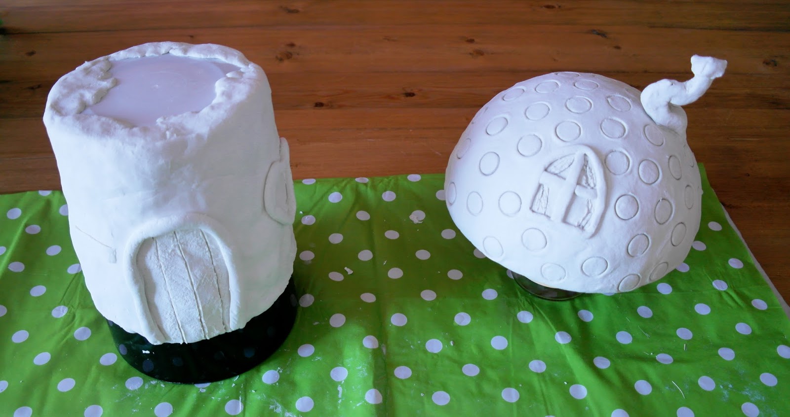 All about dollhouses and miniatures Paddenstoel van zelf drogende klei