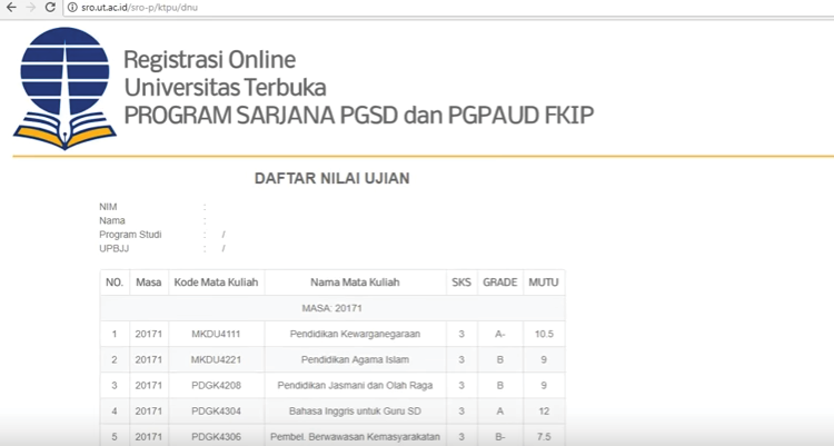 Cek Nilai Ut Pendas Dan Non Pendas 2018.2 Soal Terbaru