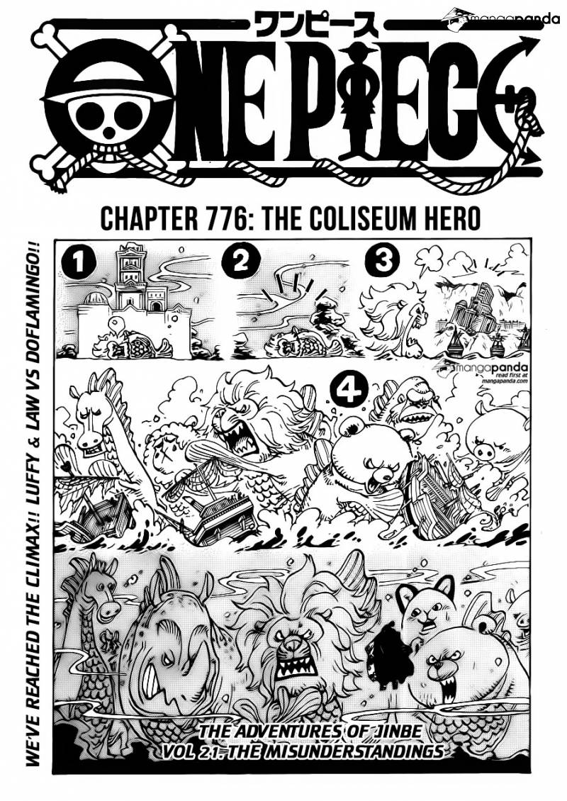 One Piece Ch 776: The Coliseum Hero