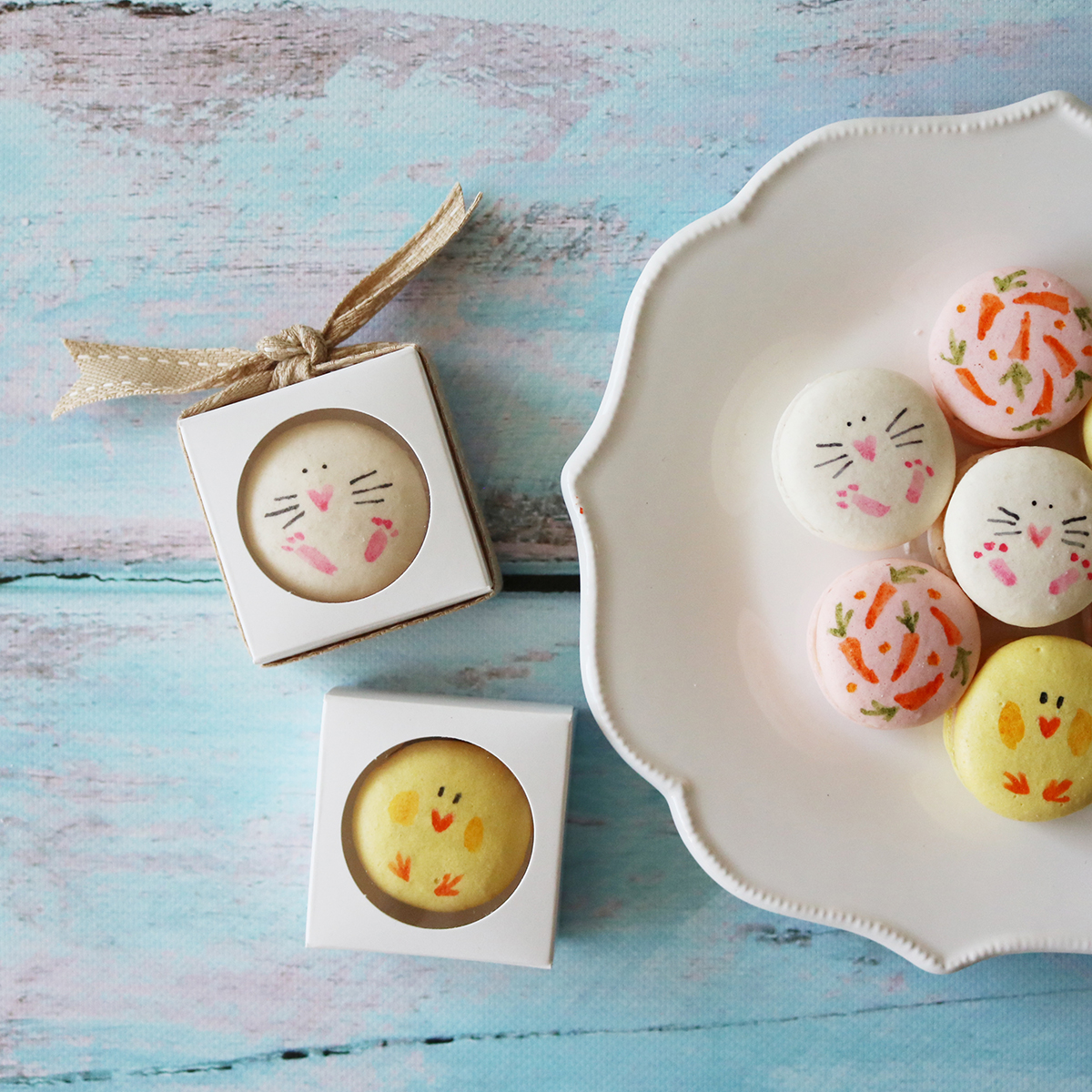 diy sweet ideas for entertaining and favors - painted macarons | Lorrie Everitt Studio