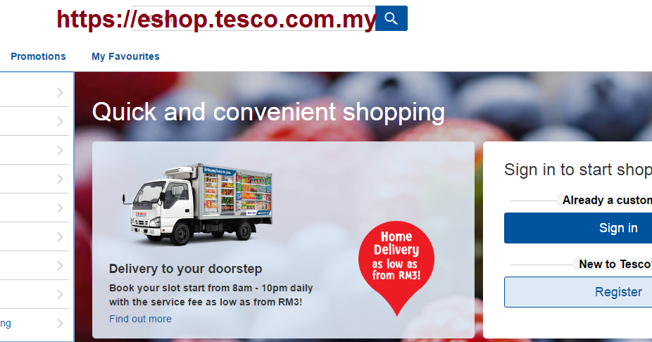 Tesco online shopping malaysia