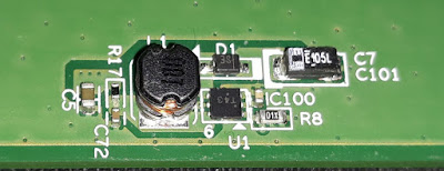 Backlight controller IC T43 on Truly LCD PCB