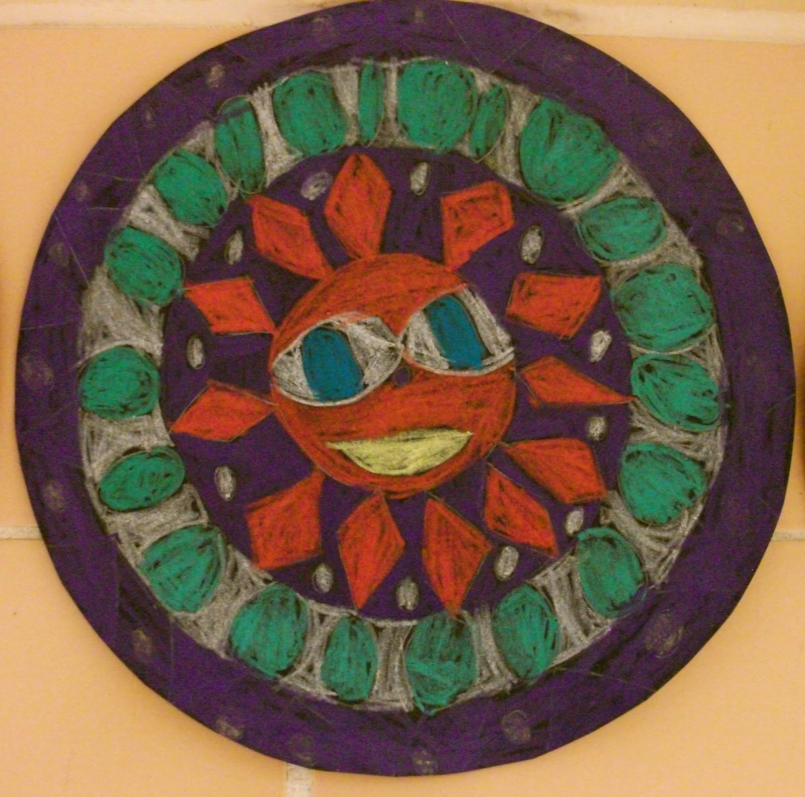 aztec suns... | Art Projects from MN Art Gal