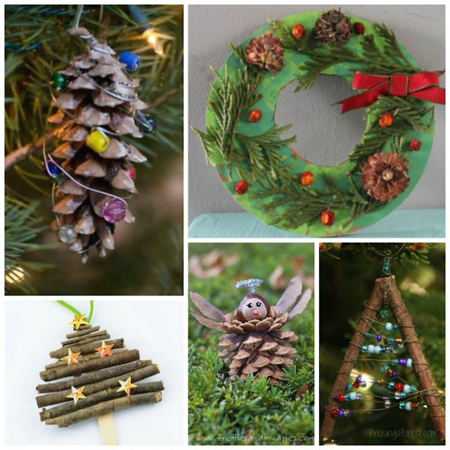 Christmas Nature Crafts For Kids What Can We Do With Paper And Glue
