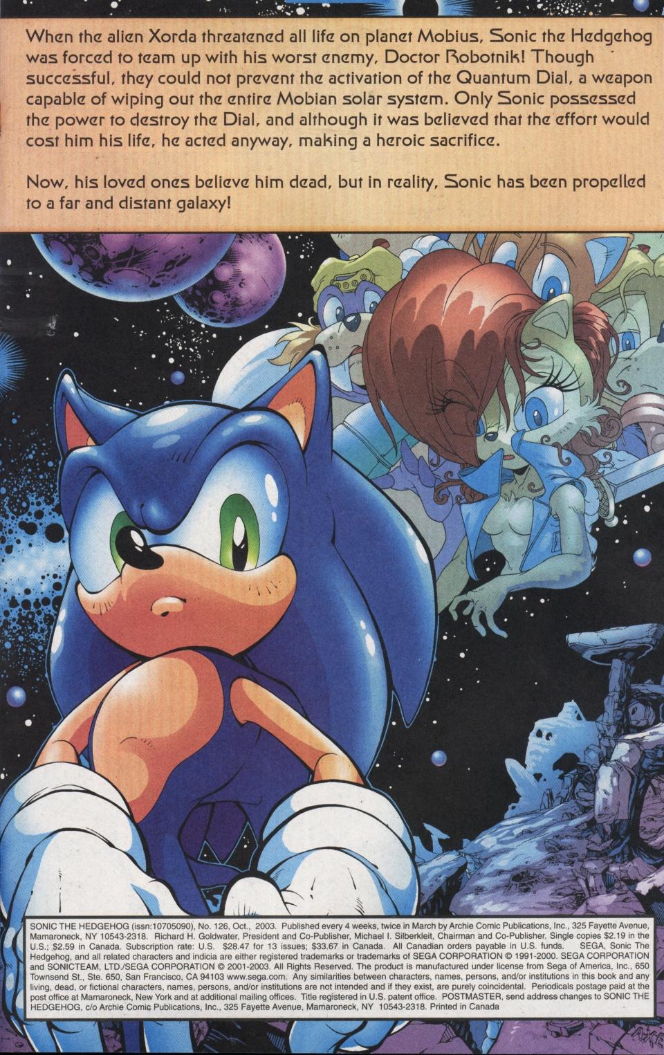 Sonic The Hedgehog (1993) 126 Page 1
