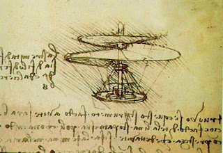 cuentos y relatos sobre Leonardo Da Vinci. Helicóptero