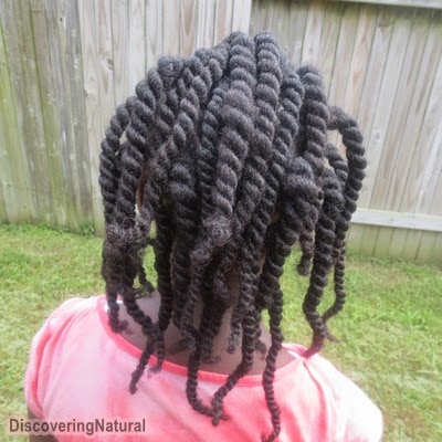 Triangle Flat Twists on Natural Hair