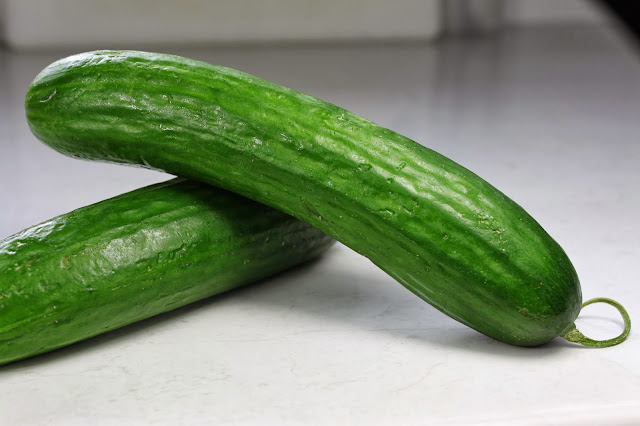 Cucumbers for Tabouli (Tabbouleh, تبولة‎, tabouleh and tabbouli)
