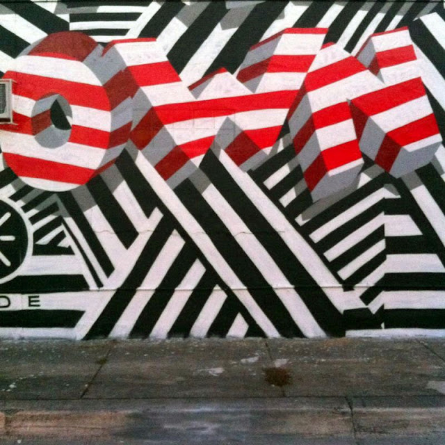 "Make Your Own Way" New Street Art Piece by British Urban Artist INSA for Art Basel Miami 2013. 5