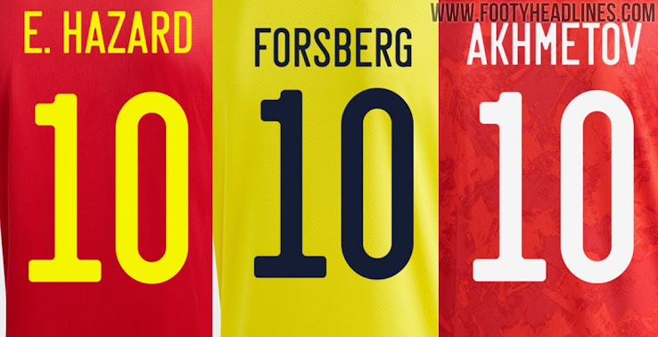 All New Streamlined Adidas Euro 2020 Kit Font Revealed Only Subtle Unique Customization For Each Nation Footy Headlines