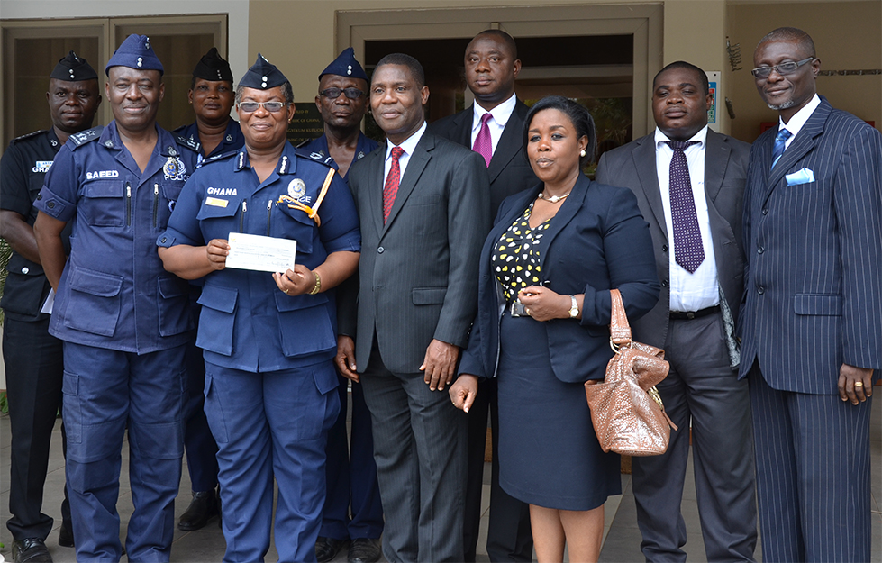 GCB Bank Ltd. has made a cash donation of GHC28, 500.00 to the Police Depot...