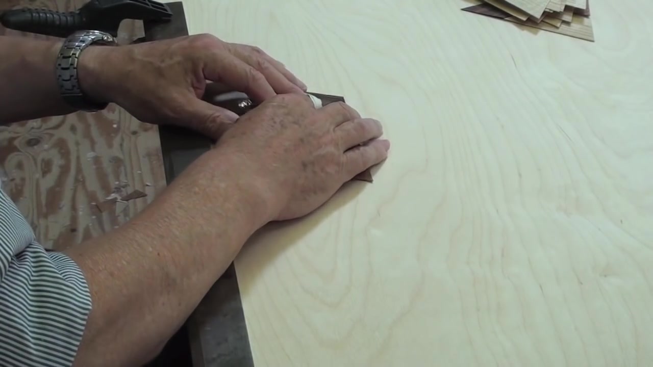 Woodworking Veneer inlay woodworking