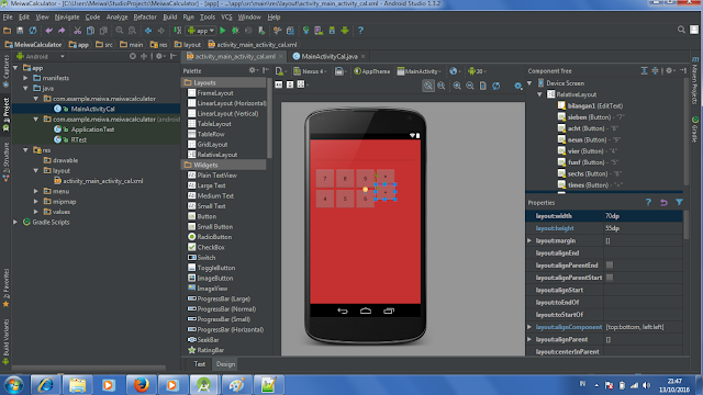 TUTORIAL MEMBUAT APLIKASI KALKULATOR dengan ANDROID STUDIO | Mobile ...