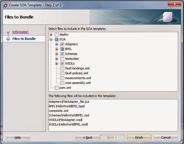 Learning SOA: Template creation in Oracle SOA 12c