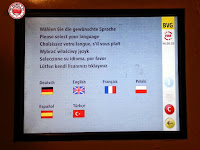 Idiomas máquinas dispensadoras Berlin