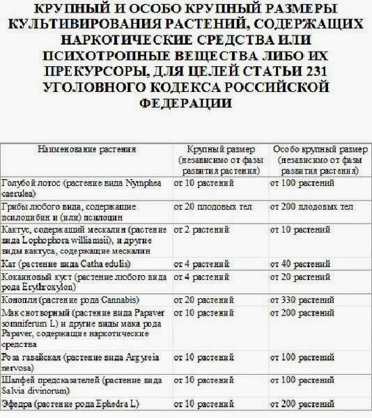 Крупный размер по ук рф 159. Особо крупный размер УК РФ. Список запрещенных растений. Крупный размер по УК РФ. Крупный особо крупный размер.