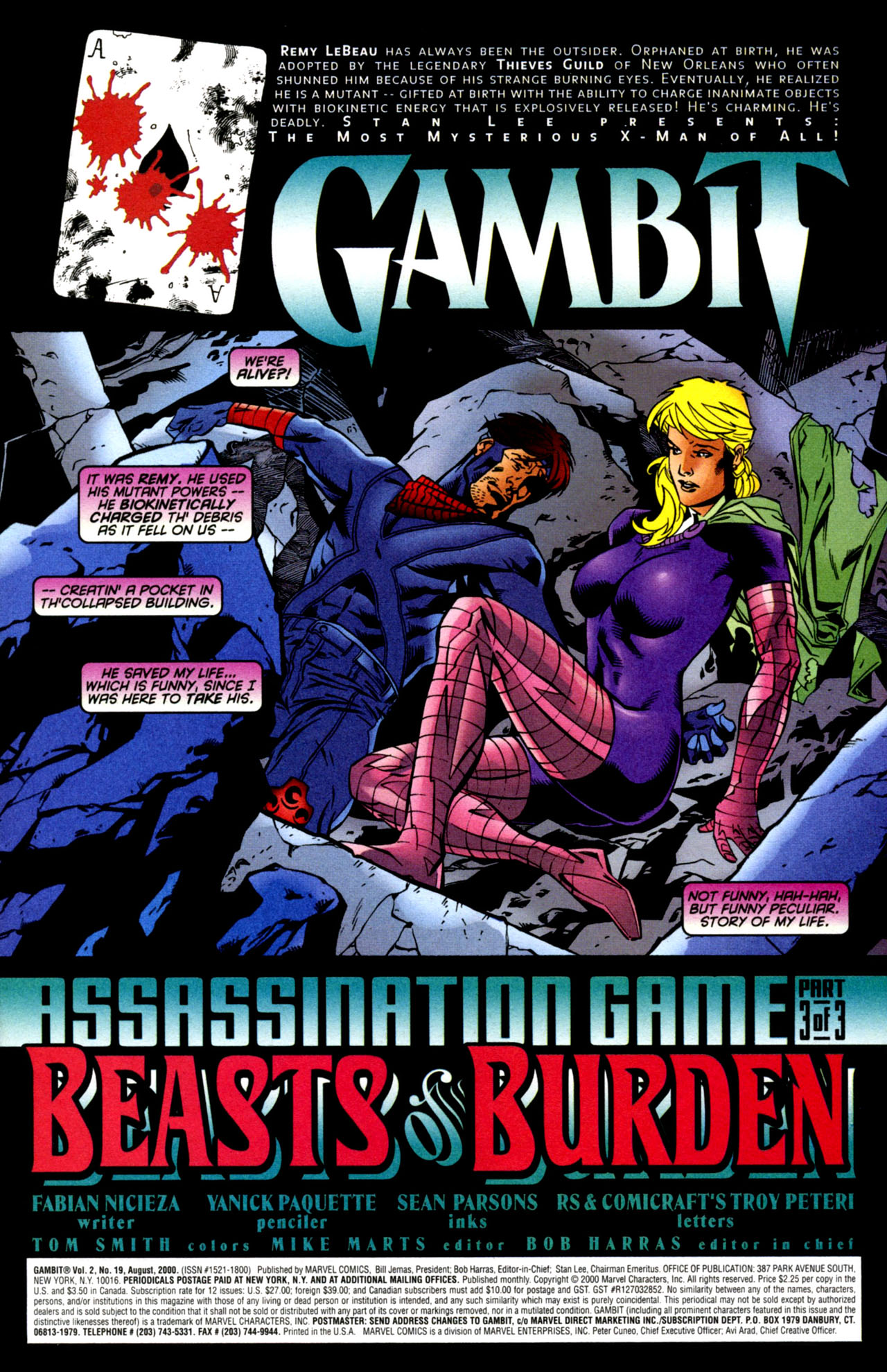 Read online Gambit (1999) comic -  Issue #19 - 2