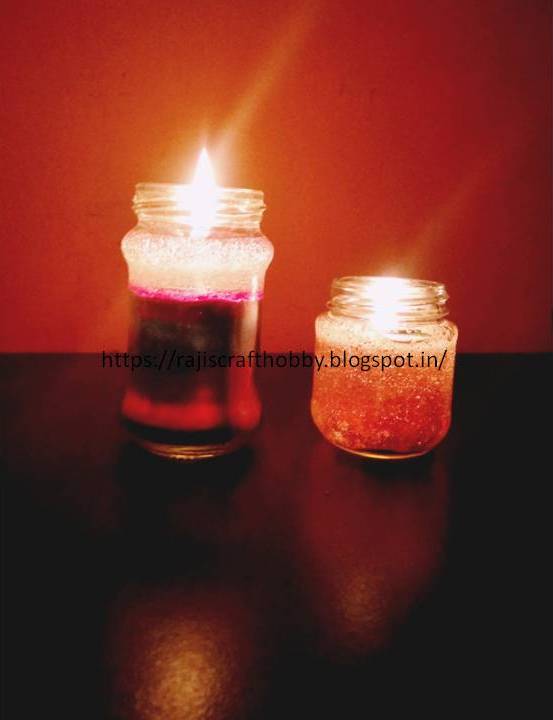 Raji's Craft Hobby Learn How To Make Decorative Gel Candles