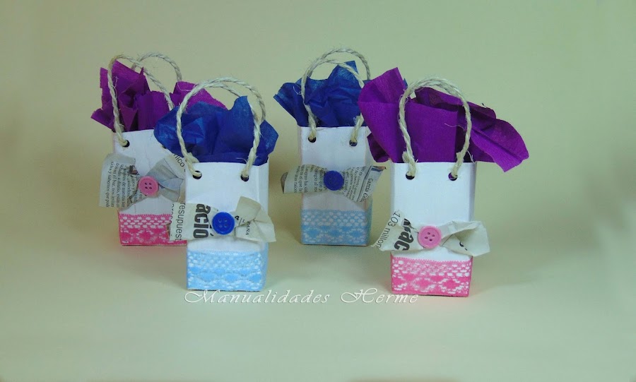 bolsas de regalo y piñata handmade