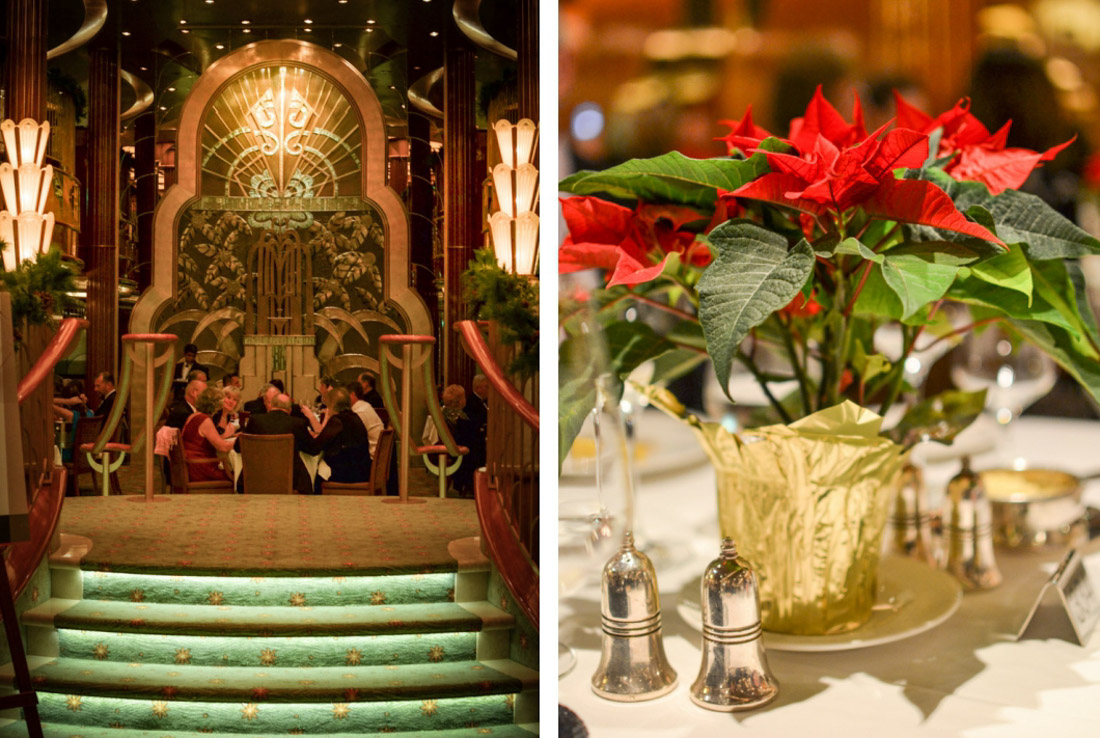 Art Deco, Cunard Queen Elizabeth, Britannia Restaurant