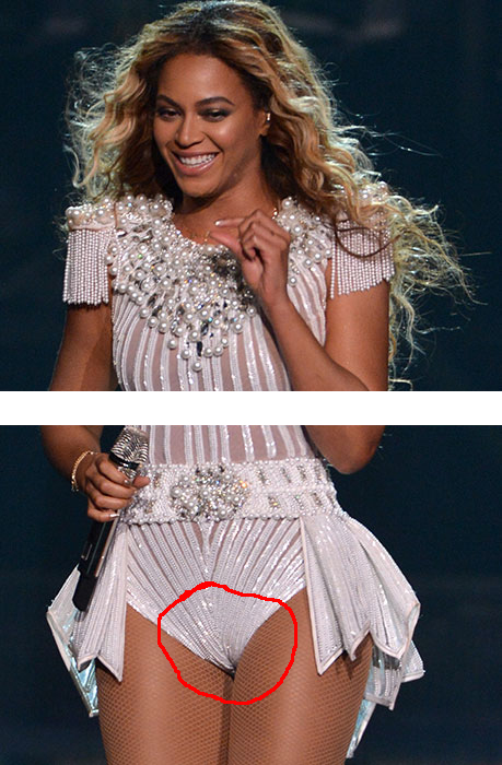 Beyonce Showing Her Pussy