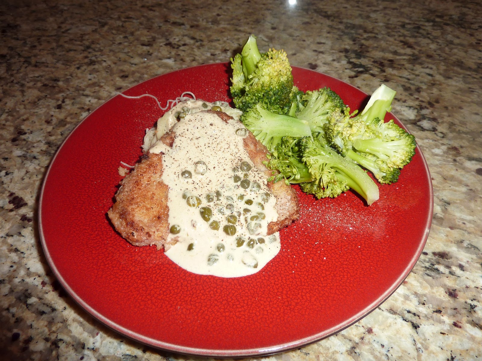 The Food Driven Life Veal Piccata with Dijon Caper Cream Sauce