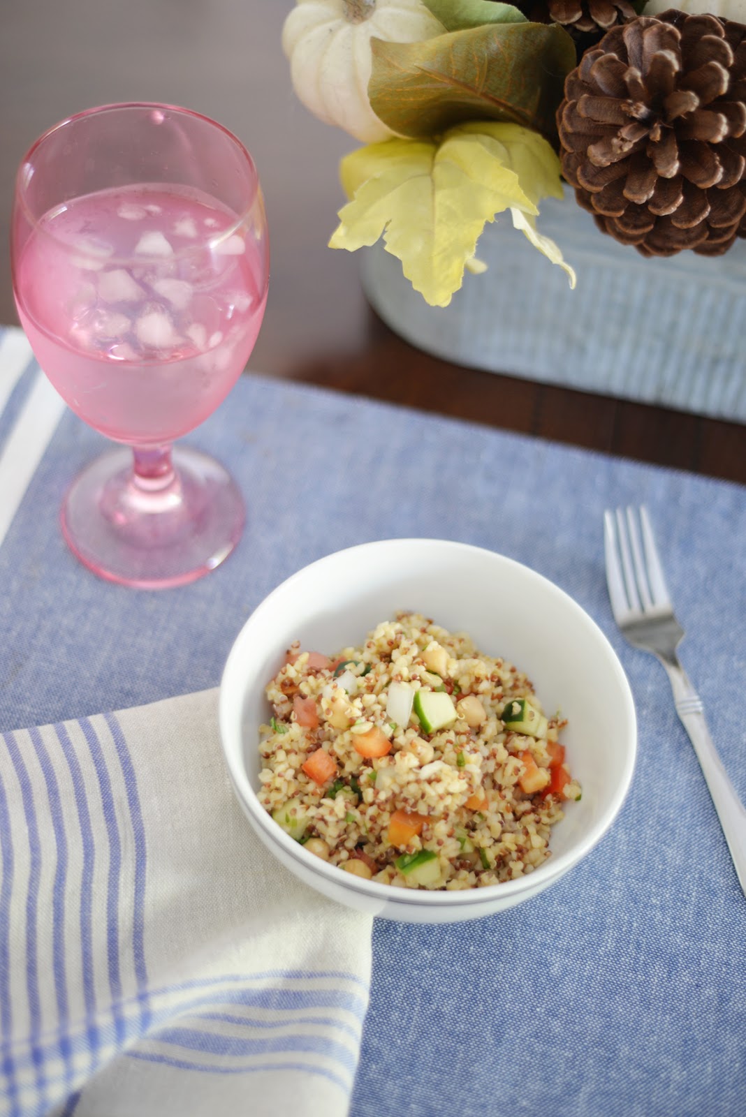 bulgur quinoa salad with lemon balsamic vinaigrette bulgur quinoa salad with lemon balsamic vinaigrette