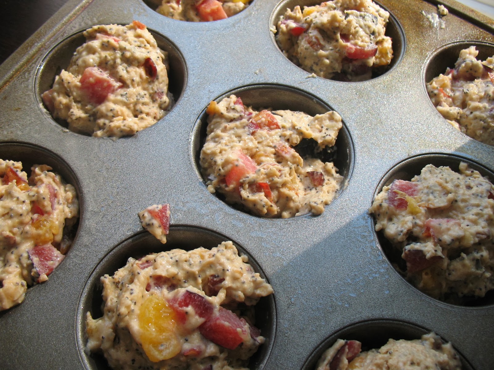 The Messy Apron Plum Poppy Seed Almond Muffins