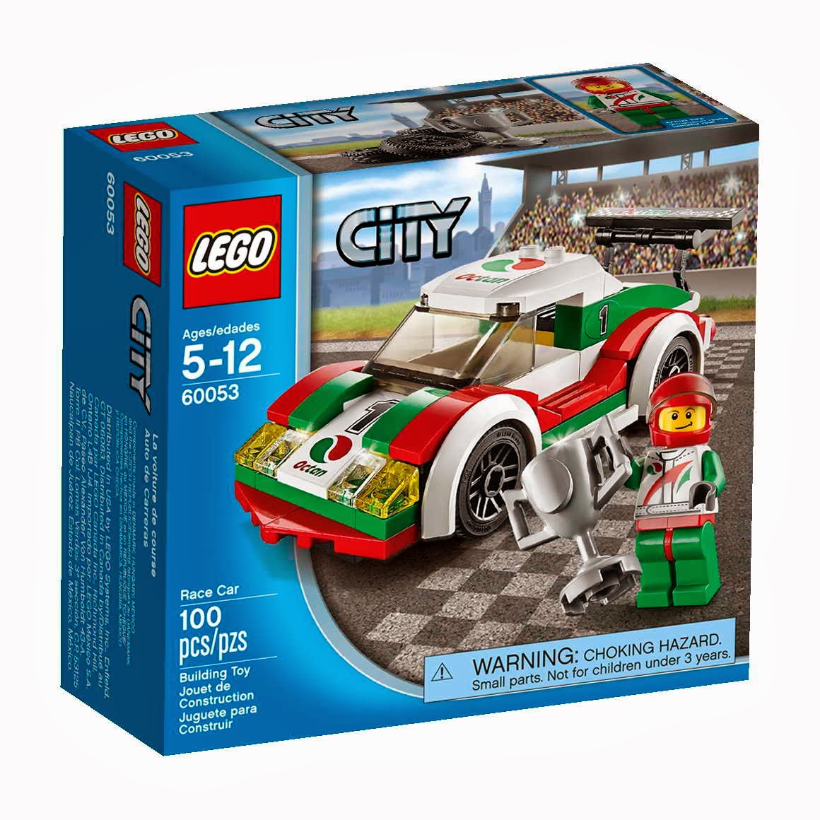 LEGO gosSIP 111113 LEGO 60053 Race Car box art and picture