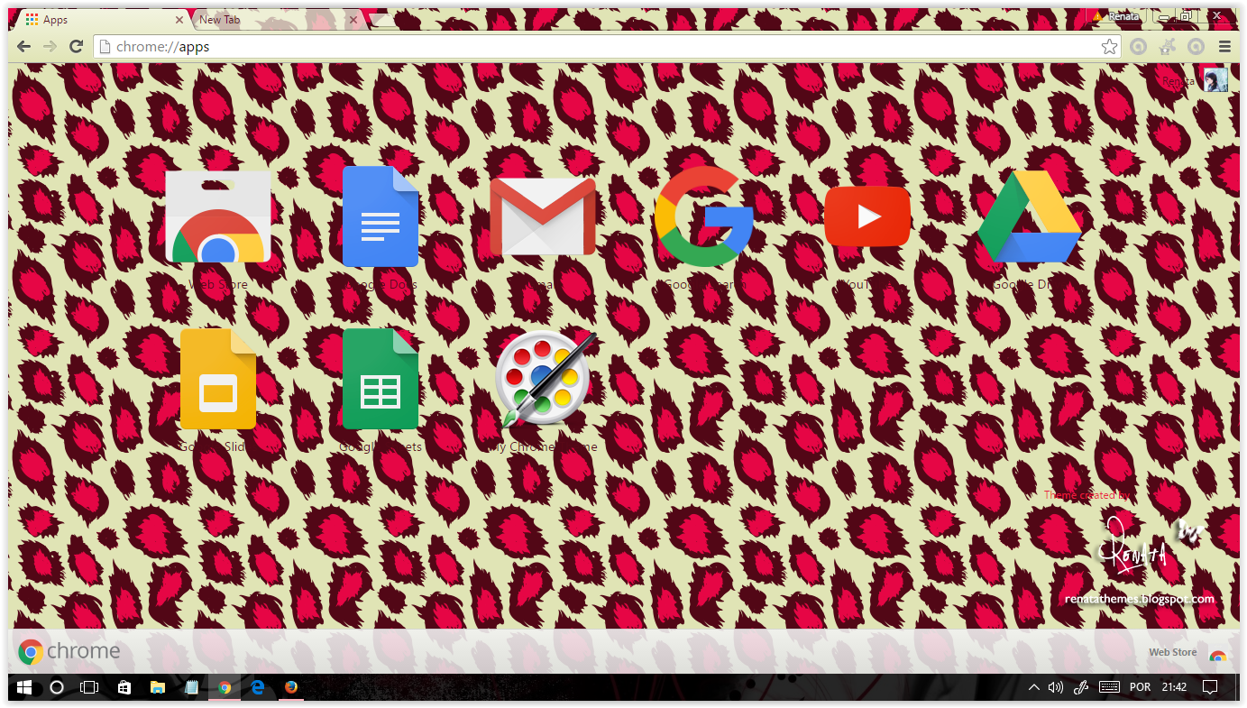 Girly Fur Google Chrome Themes