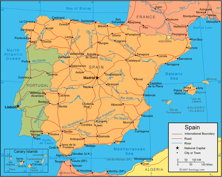 Mapa de España Imagen