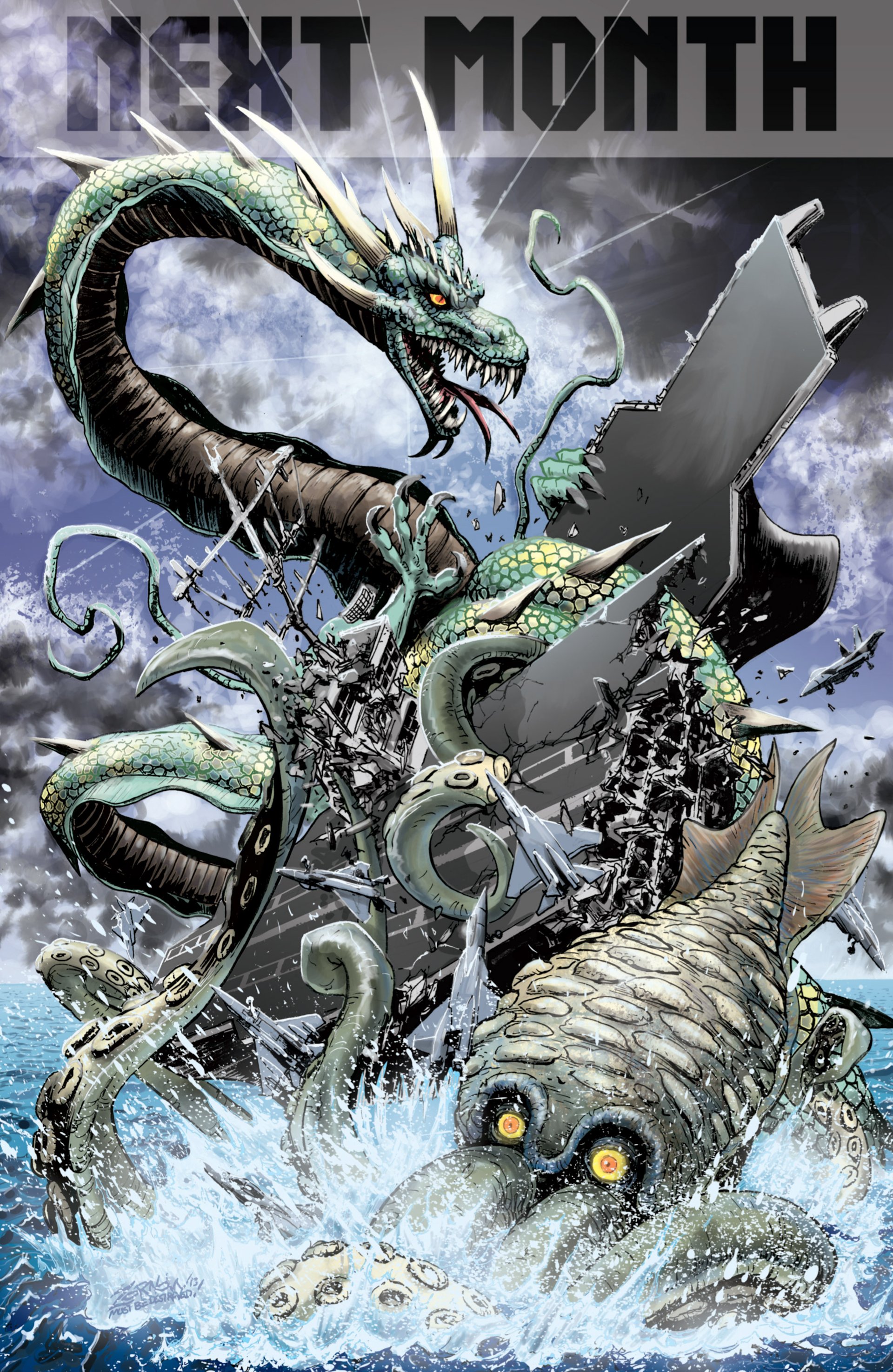 Godzilla: Rulers of Earth 2 cover, in E C's Covers: <font color=#0080FF><b> GODZILLA</b></font> Comic Art Gallery Room