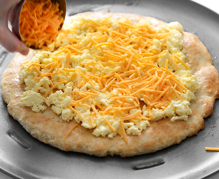 Breakfast Pizza with Biscuit Crust Sprinkle Bakes