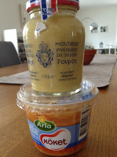 senapskesella - Enkel och god laxlunch