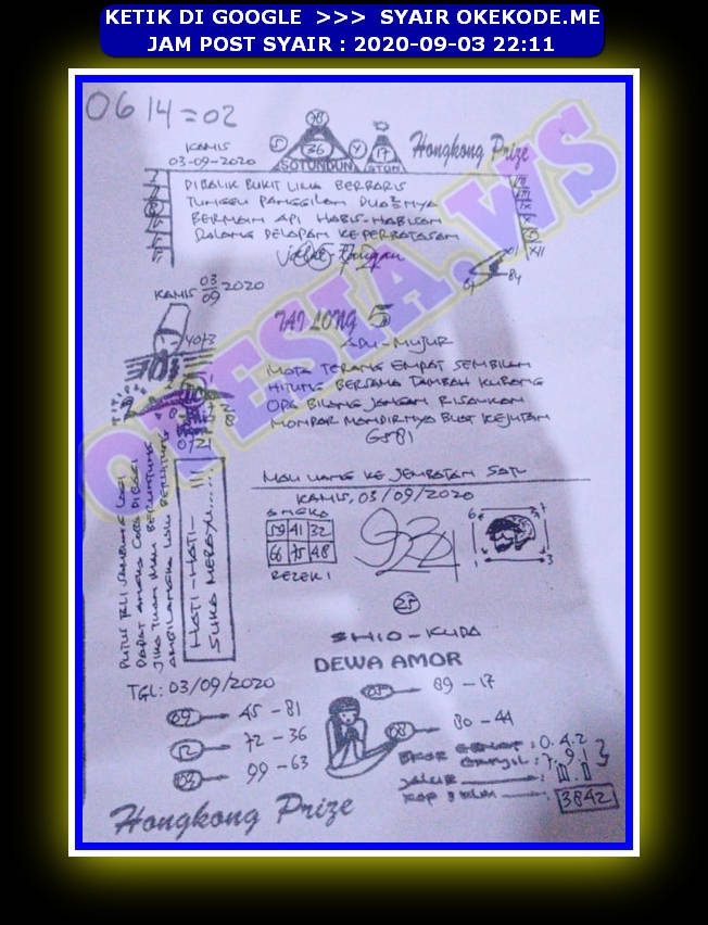 1 New Message Kode Syair Hongkong 3 September 2020 Forum Syair Togel Hongkong Singapura Sydney