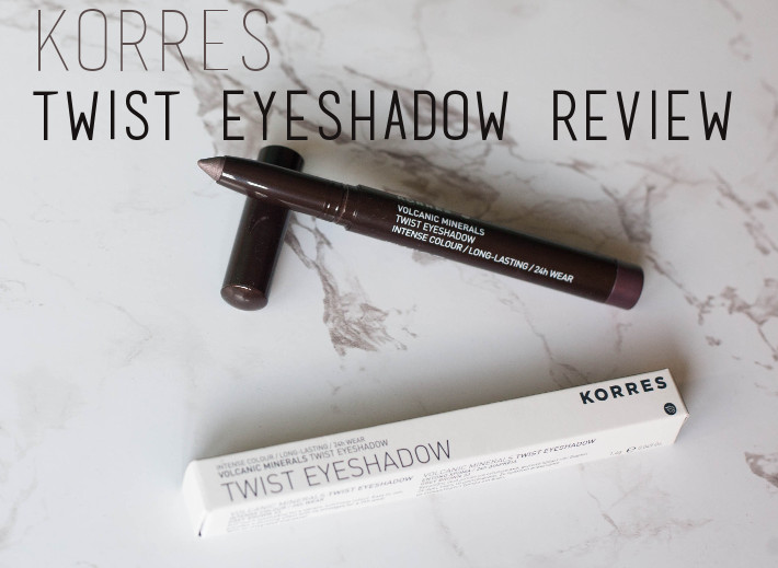 Beauty Korres volcanic mineral twist eyeshadow review THE STYLING