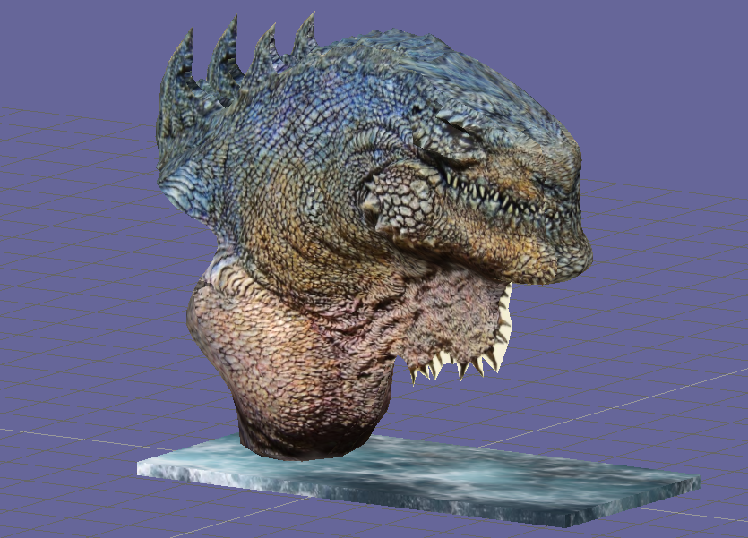 Darkeyedkid S Papermodels And Memos Godzilla 1998 Bust Papercraft