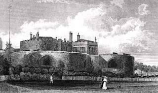 Walmer Castle, Kent  from England's Topographer or a new and complete history  of the county of Kent by WH Ireland (1829)