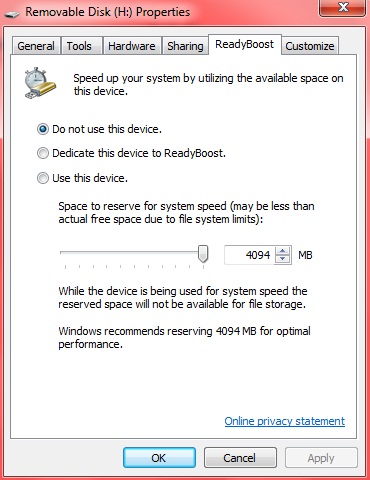Boost your Computer or Laptop using USB Flash Drive or Memory Card ...