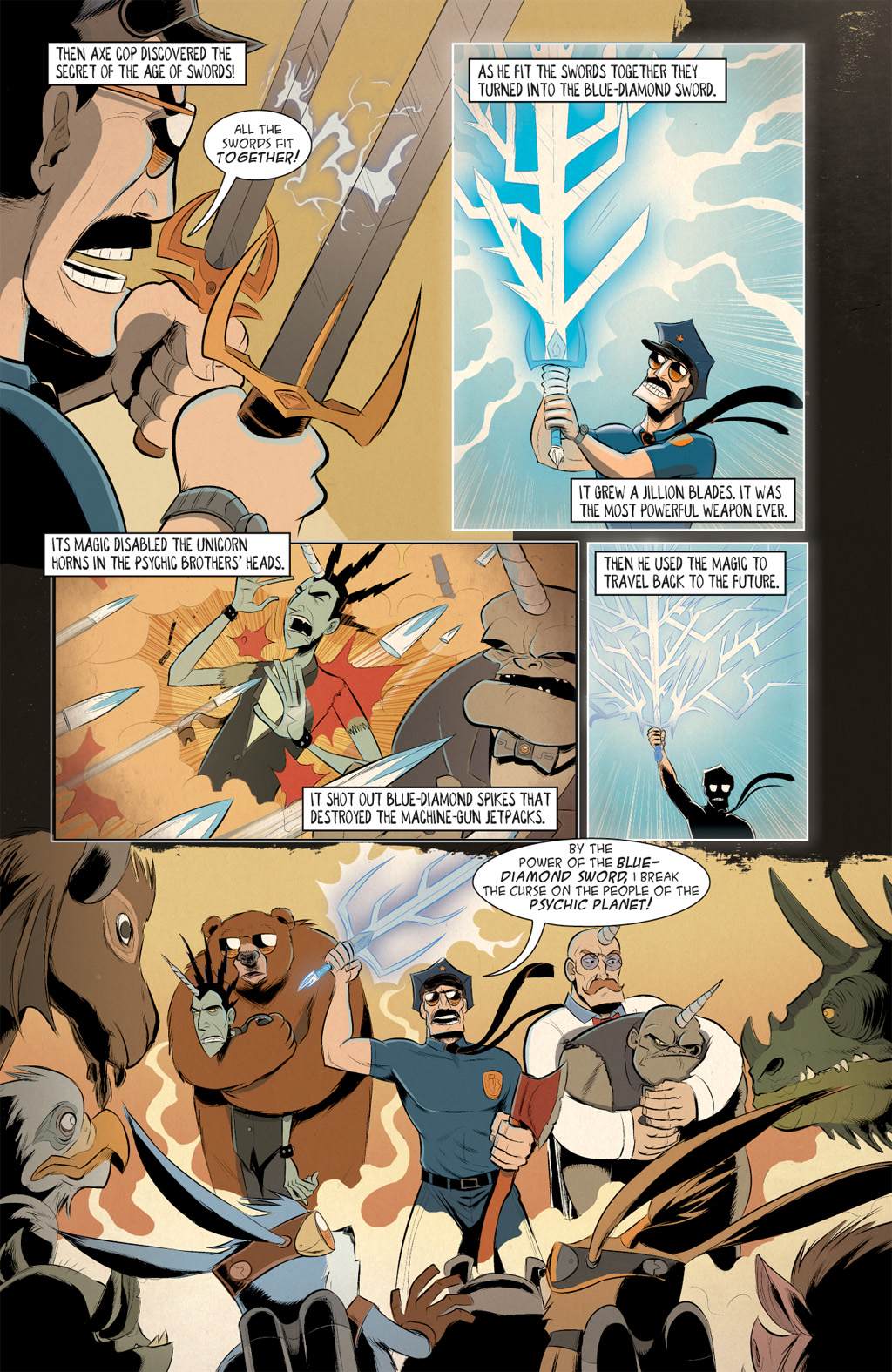 Read online Axe Cop: Bad Guy Earth comic -  Issue #3 - 16