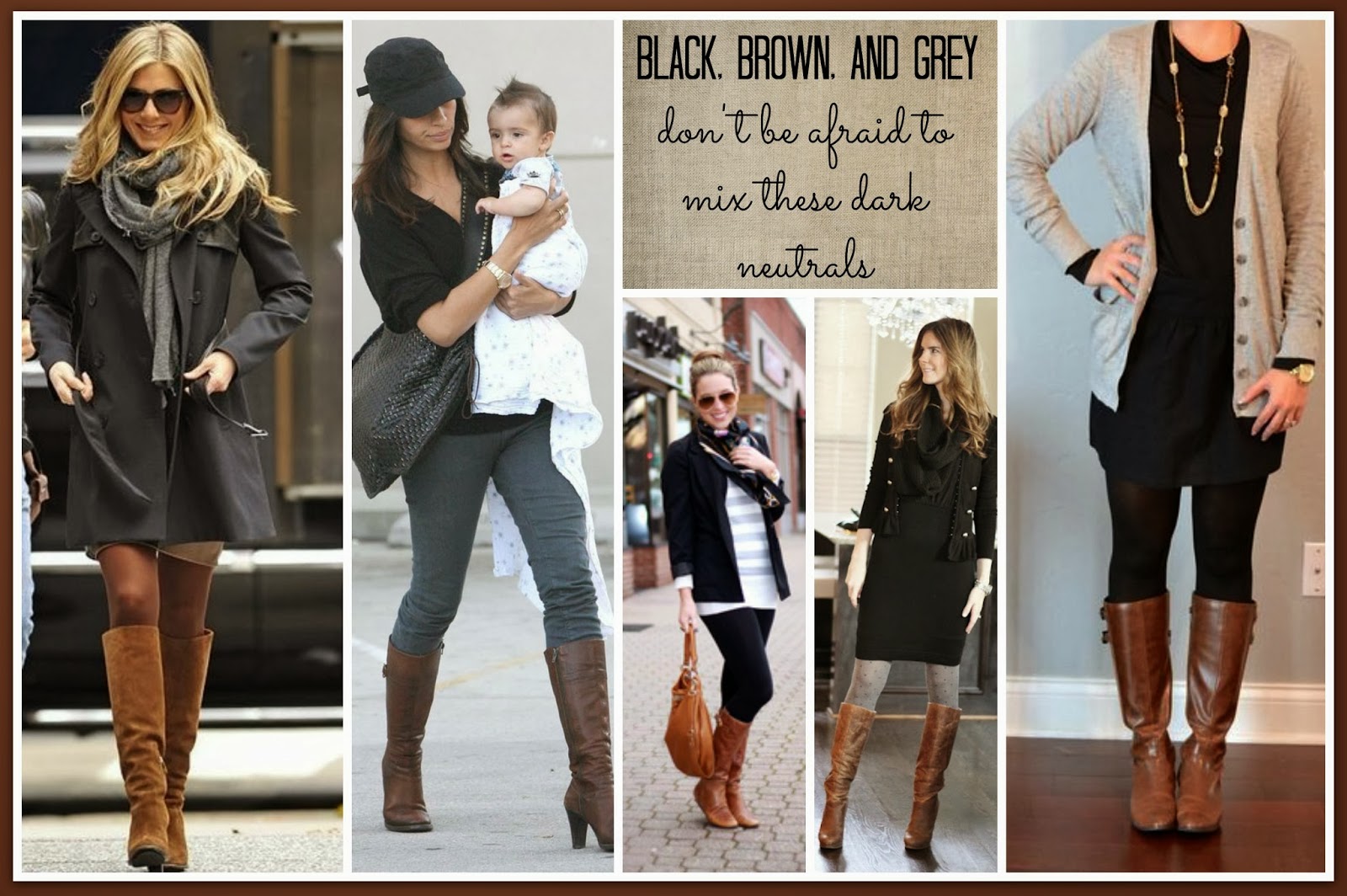 Actualizar 77+ imagen grey black brown outfit
