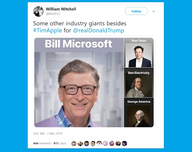Tim Cook changes Twitter name to Tim Apple after Trump flub