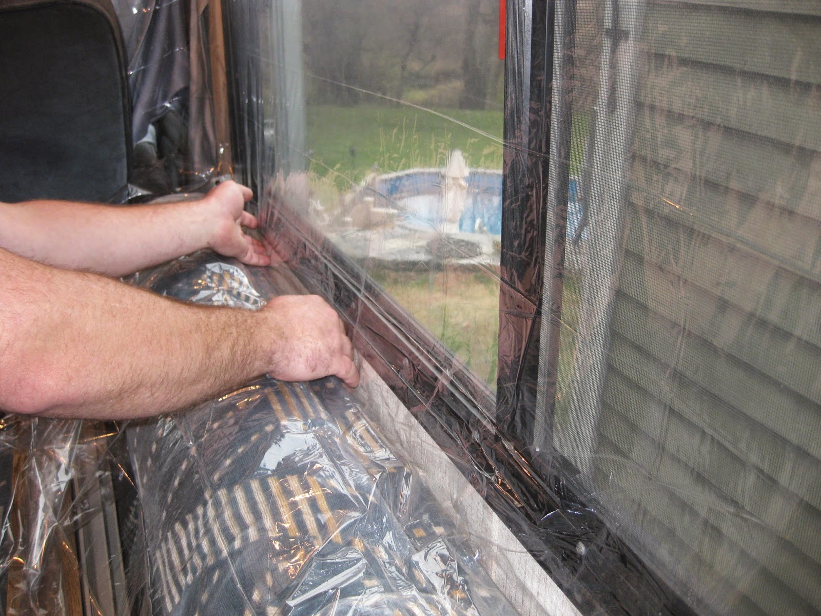 How to Insulate Windows with Clear Plastic Film Our RV Life
