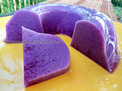  Olahan ubi ungu mudah dengan resep puding ubi ungu yang enak dan menyegarkan ini patut  Resep Puding Ubi Ungu Susu Mudah Tanpa Santan