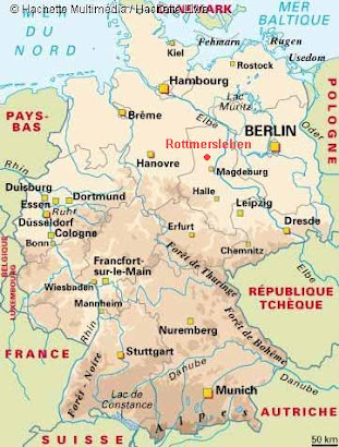 carte d'Allemagne