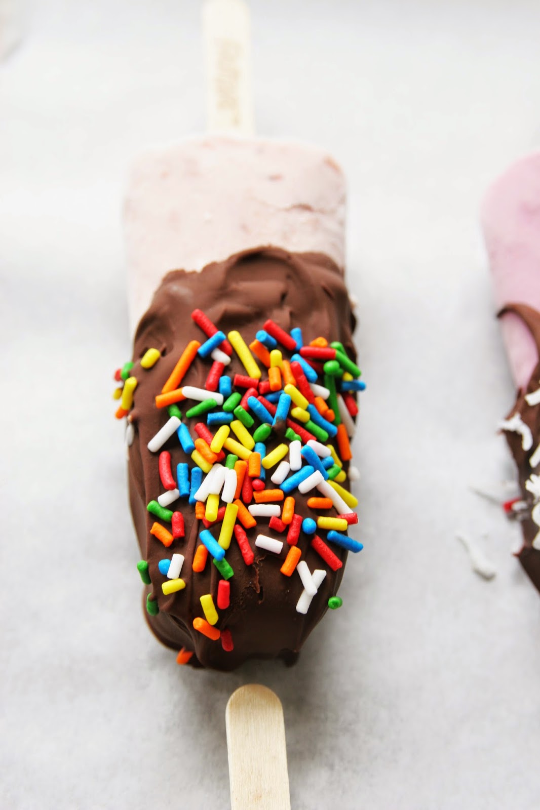 Chocolate Covered Frozen Fruit Bars Homemade Ginger