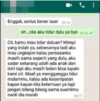 Viral Percakapan WA Seorang Pria dengan Mantan Usai Reunian, Akhirnya Ini yang Terjadi