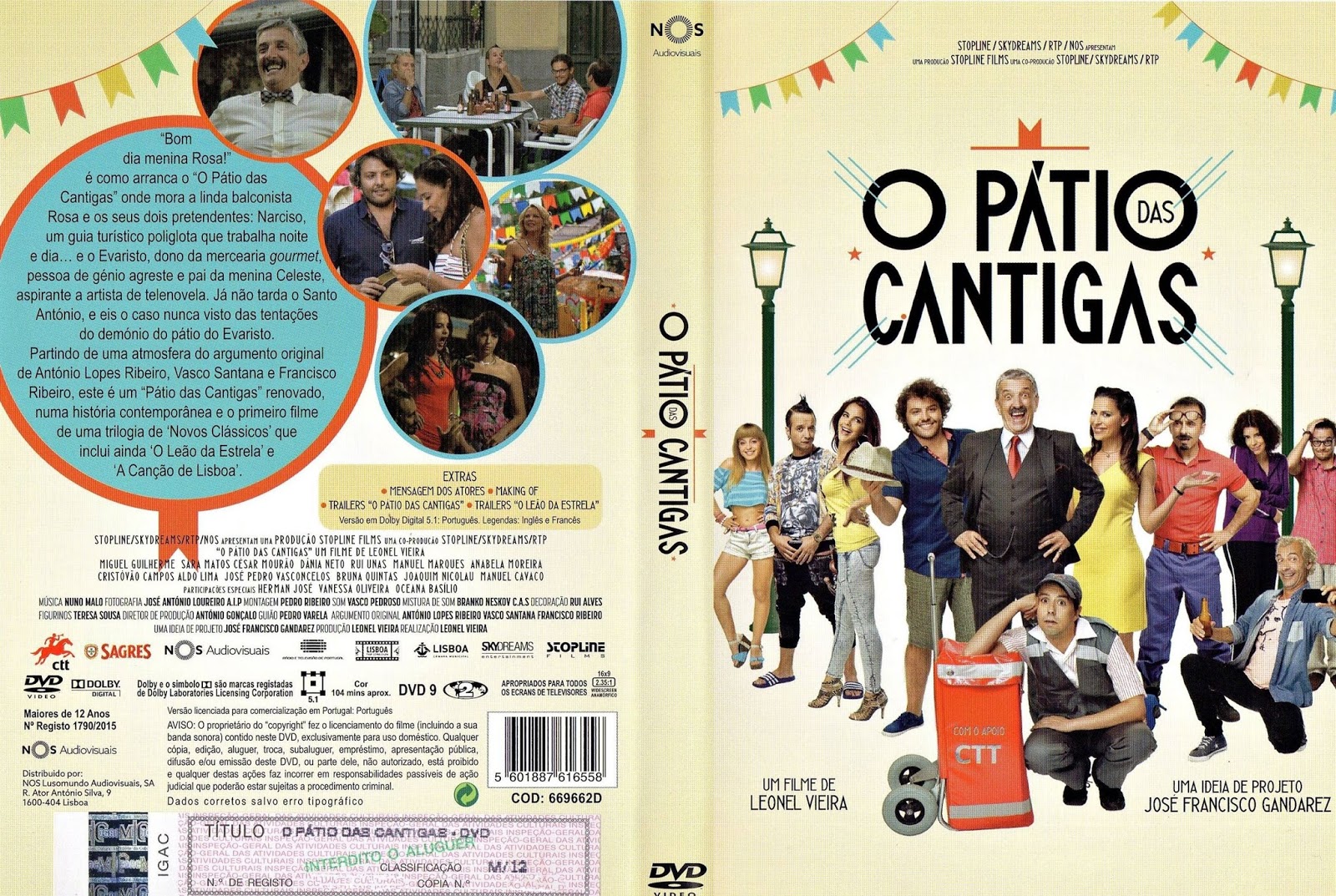 O Pátio das Cantigas (2015) CAPAS DVD'S OFICIAIS