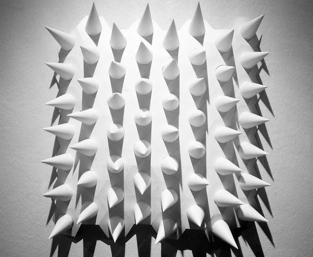 Geometric paper sculpture